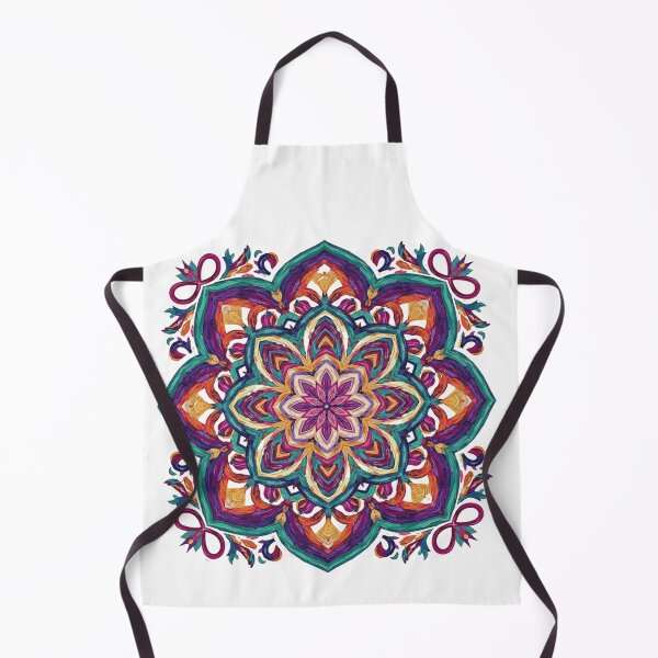Item preview, Boho Folk Art Flower designed and sold by Dancingrabbit Studio.