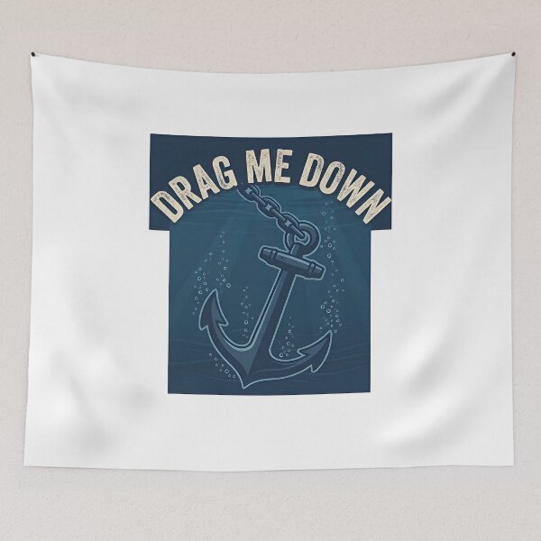 Item preview, DRAG ME DOWN - Anchor Ocean Weight designed and sold by Zazz Lee.