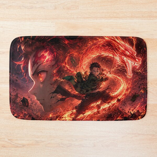 Item preview, Crimson Dragon Swordsman | Fiery Blade Warrior | Epic Fantasy Anime Inspired Art Print designed and sold by Dyan4.