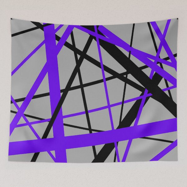 Item preview, Diagonal Dynamics Lilac-Blue and Black (On Grey) designed and sold by taiche.
