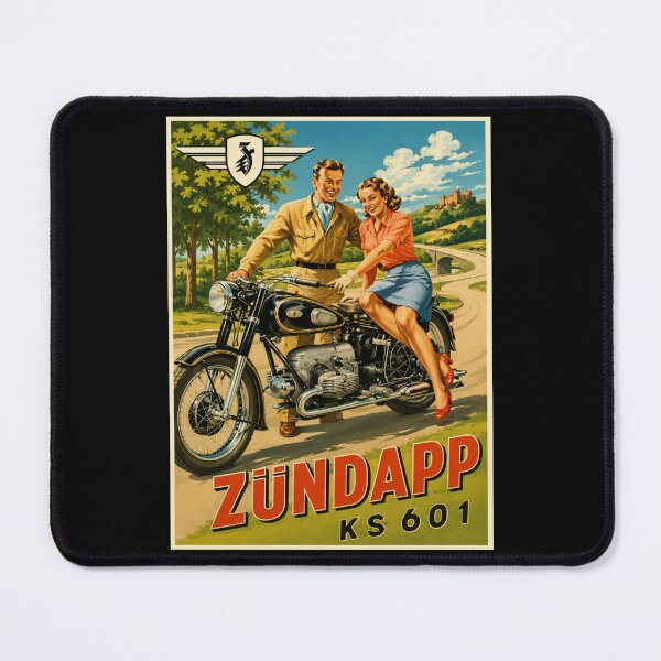 Item preview, Vintage Zündapp Motorcycles Poster designed and sold by GoodOldVintage.