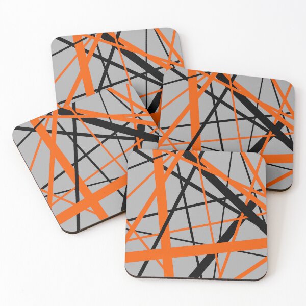 Item preview, Diagonal Dynamics Orange and Black (On Grey) designed and sold by taiche.