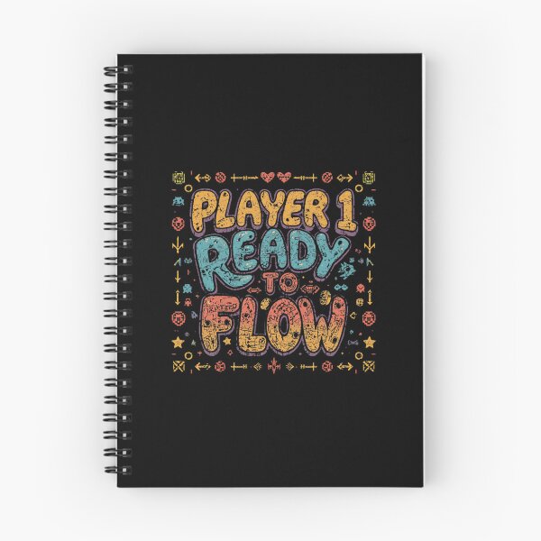 Item preview, Player 1 Ready To Flow Retro 70s Gaming Aesthetic designed and sold by Larams Studio.
