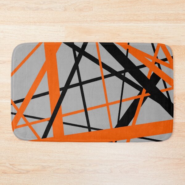 Item preview, Diagonal Dynamics Orange and Black (On Grey) designed and sold by taiche.