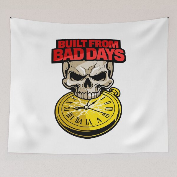 Item preview, Built From Bad Days Skull Vintage Design designed and sold by Pommes im Bett.