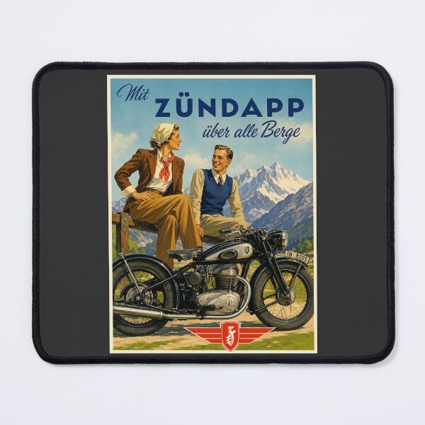 Item preview, Vintage Zündapp Motorcycles Poster designed and sold by GoodOldVintage.