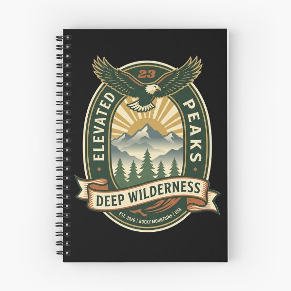 Item preview, Vintage Elevated Peaks Mountain Eagle Emblem designed and sold by Global-Command.