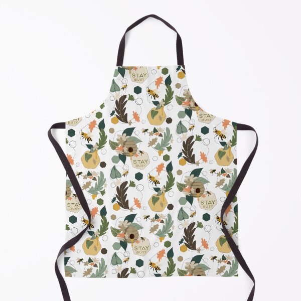 Item preview, Busy Bees Honey Garden Pattern for Nature Lovers designed and sold by Vibria Pattern Studio.
