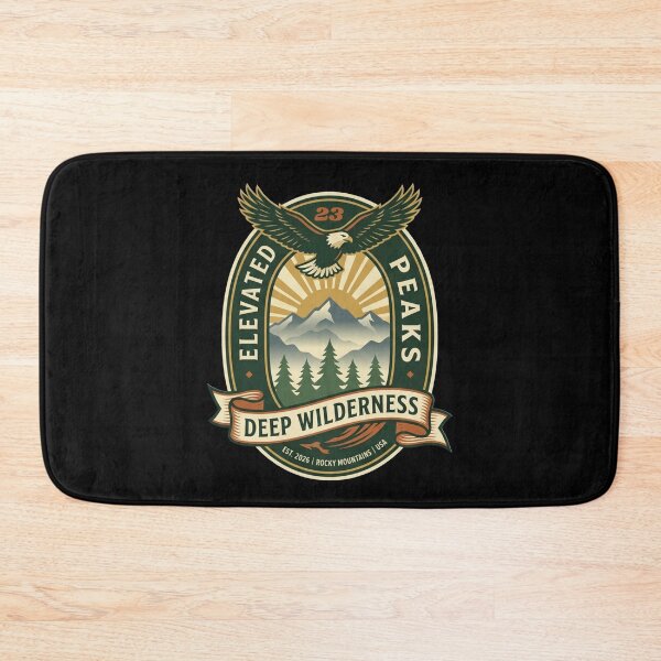 Item preview, Vintage Elevated Peaks Mountain Eagle Emblem designed and sold by Global-Command.
