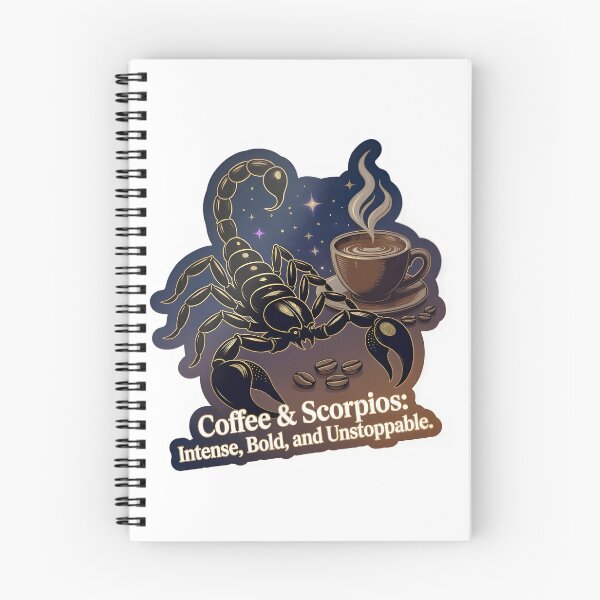 Item preview, Coffee And Scorpios Intense Bold Unstoppable Zodiac Art designed and sold by Zodiac Celestial Art.