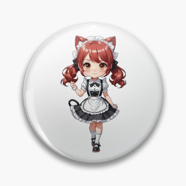 Item preview, Cute Cherry Cat Maid – Charming Kawaii Anime Girl designed and sold by bella-rosa87.