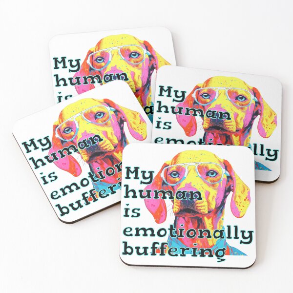Item preview, Funny Dog Shirt My Human Is Emotionally Buffering Dog Lover Humor for Mental Health Spoonie Life Burnout Humor designed and sold by RealLifeMerchies.