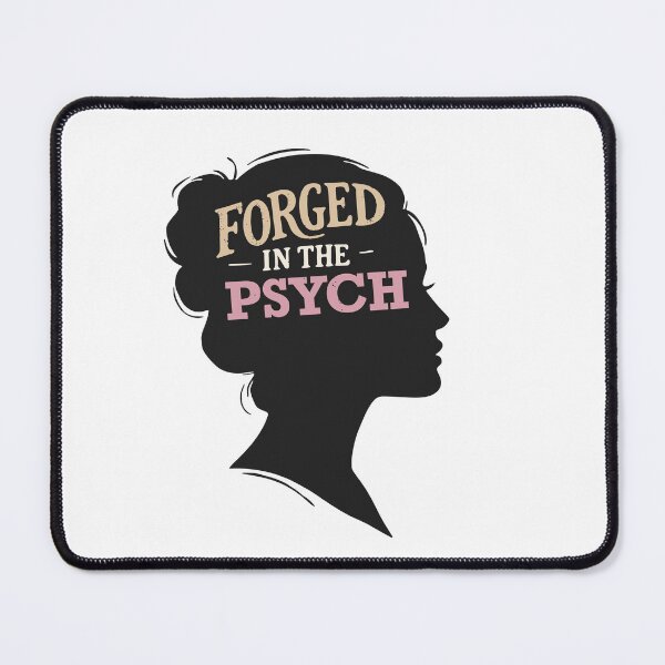 Item preview, Forged in the Psych Nurse | Mental Health Nurse Vintage Silhouette Sticker designed and sold by KiwyStudio.
