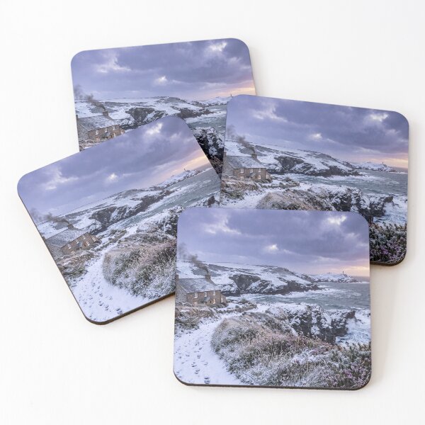 Item preview, Winter Glow on the Cornish Coast designed and sold by ArtworkNorth.