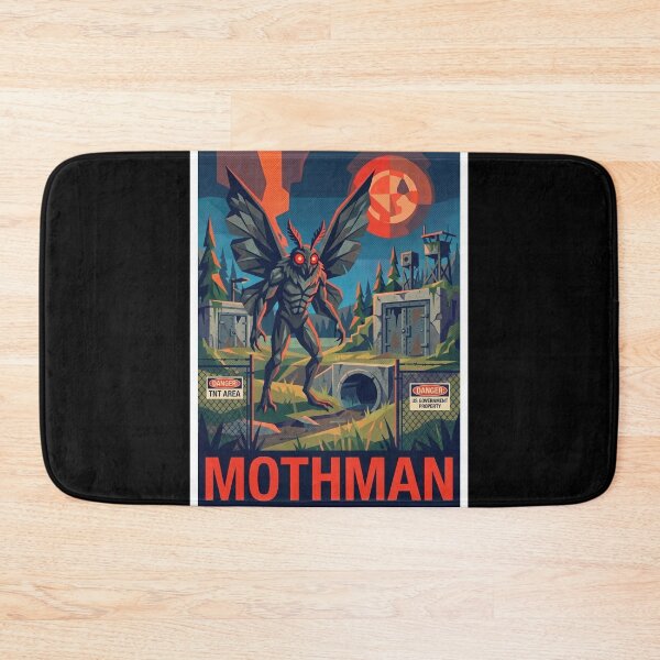 Item preview, Mothman Cryptid West Virginia Point Pleasant Pop Art Poster designed and sold by redsharkuk.