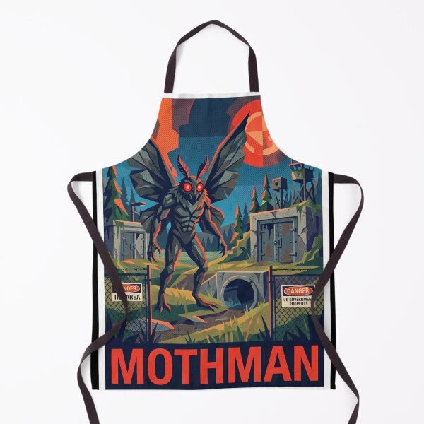 Item preview, Mothman Cryptid West Virginia Point Pleasant Pop Art Poster designed and sold by redsharkuk.