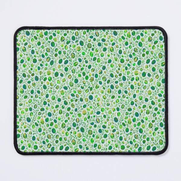 Item preview, Botanical Style Green Gemstone Pattern designed and sold by Reinvented Decors.