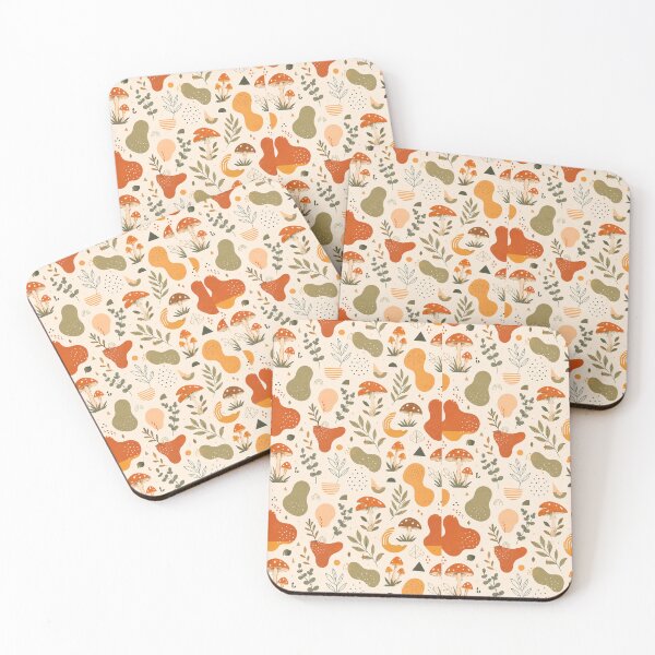 Item preview, Retro Botanical Mushroom Memphis Pattern designed and sold by AuudiVasustudio.
