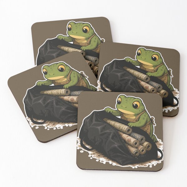 Item preview, Wallpaper Hoarder Frog Sticker – Funny DIY Home Renovation Cartoon designed and sold by SimplePoDesign.