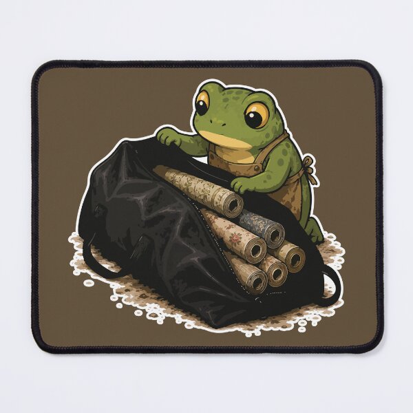 Item preview, Wallpaper Hoarder Frog Sticker – Funny DIY Home Renovation Cartoon designed and sold by SimplePoDesign.
