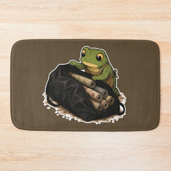 Item preview, Wallpaper Hoarder Frog Sticker – Funny DIY Home Renovation Cartoon designed and sold by SimplePoDesign.