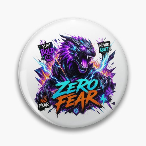 Item preview, ZERO FEAR | Fearless Urban Graffiti Gamer Design designed and sold by Stylestickers55.