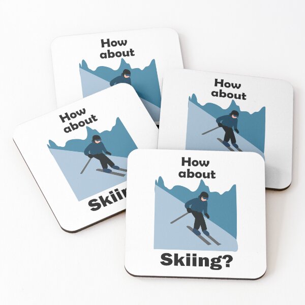 Item preview, Skiing Skier How About Skiing Ski  designed and sold by Nisha Prabhu.