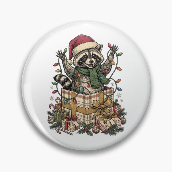 Item preview, Christmas Raccoon designed and sold by Roy & Tiffany.