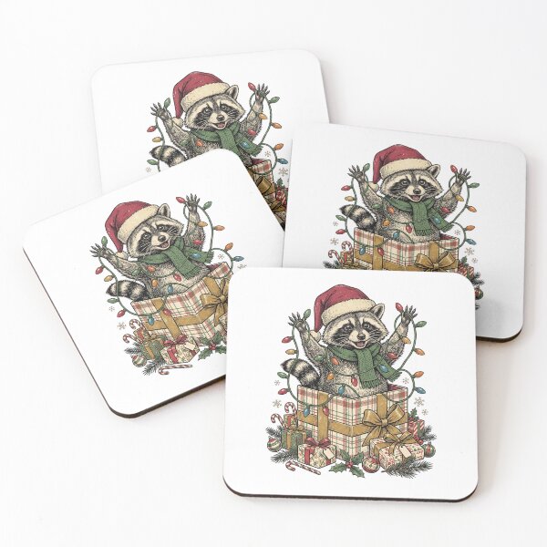 Item preview, Christmas Raccoon designed and sold by Roy & Tiffany.