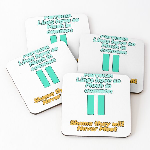 Item preview, Parallel Lines Have So Much In Common | Dad Joke Tee designed and sold by NeuroShirts.