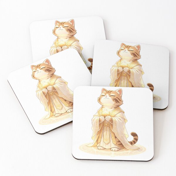 Item preview, The Divine Healer - Magical Felis Nigripes Priest designed and sold by ABYSSLAB.