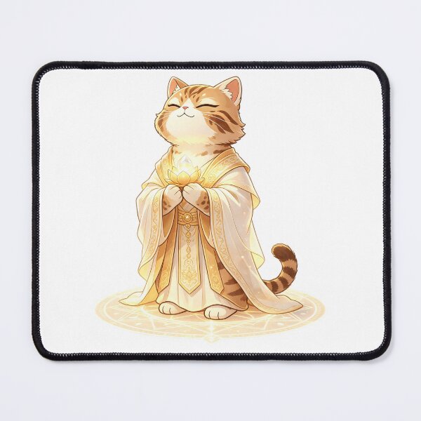 Item preview, The Divine Healer - Magical Felis Nigripes Priest designed and sold by ABYSSLAB.