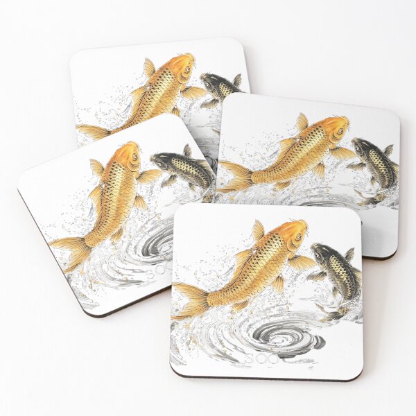 Item preview, Golden Koi Fish: Zen Flow of Fortune Art designed and sold by SOOstudio73.