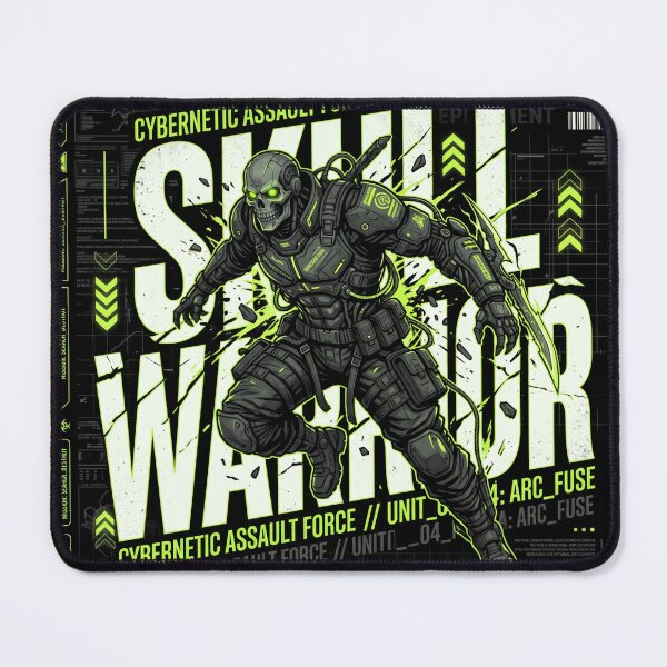 Item preview, Cybernetic Skull Warrior – Futuristic Tactical Streetwear Graphic Tee designed and sold by Can-Not.