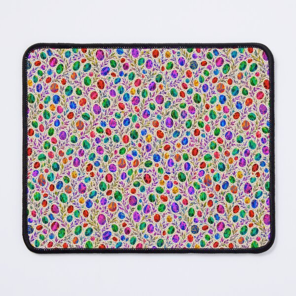 Item preview, Botanical Style Colorful Opal Gemstone Pattern designed and sold by Reinvented Decors.