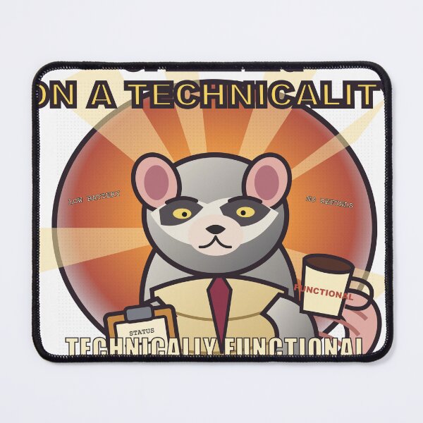 Item preview, Operating on a Technicality – Funny Exhausted Possum Meme Design designed and sold by FlamoArt.
