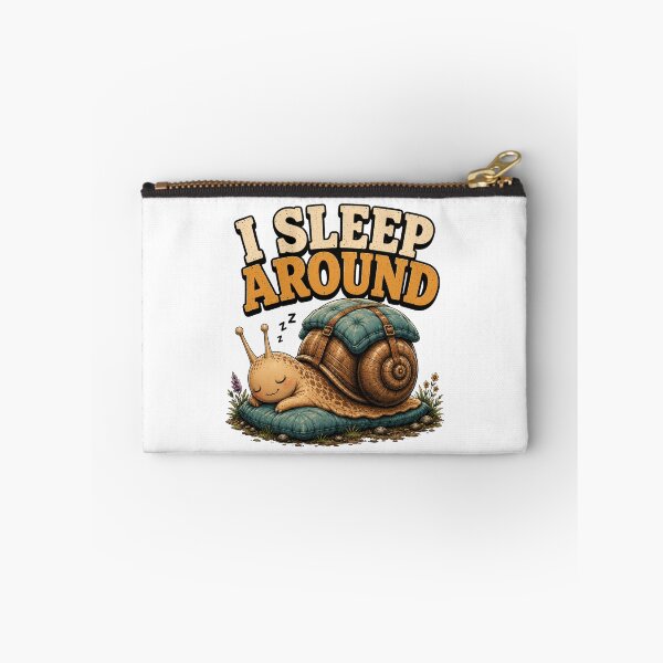 Item preview, Sleepy Snail with Cozy Shell – Funny I Sleep Around Gift for Campers designed and sold by Don't Crack Art.
