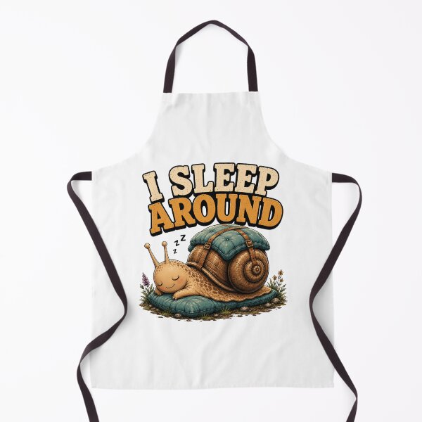 Item preview, Sleepy Snail with Cozy Shell – Funny I Sleep Around Gift for Campers designed and sold by Don't Crack Art.
