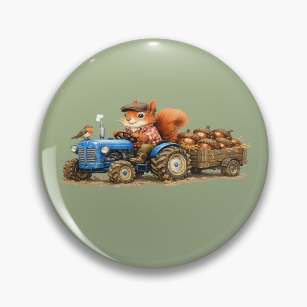 Item preview, Farmer Squirrel designed and sold by SecretSquirrellDesigns.