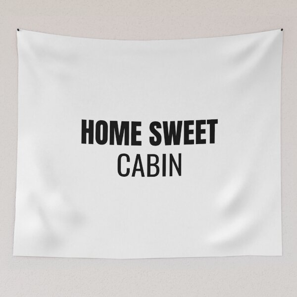 Item preview, Home Sweet Cabin (Black) designed and sold by ShipCrewNation.