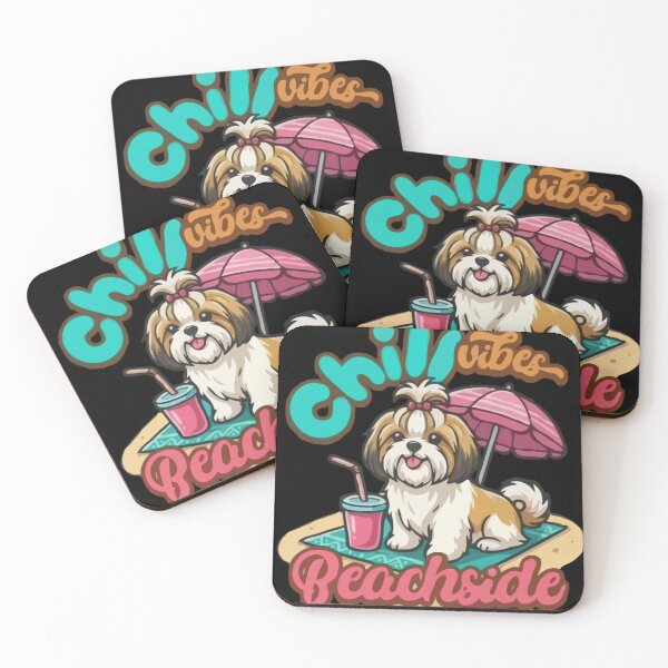 Item preview, Feeling Pawsome Shih Tzu | Cute Shih Tzu Dog Lover Gift | Kawaii Puppy Illustration designed and sold by PawsAndPallette .