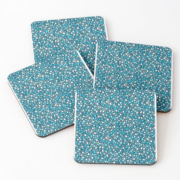Item preview, Jacobean Botanical Style Blue Opal Gemstone Pattern designed and sold by Reinvented Decors.