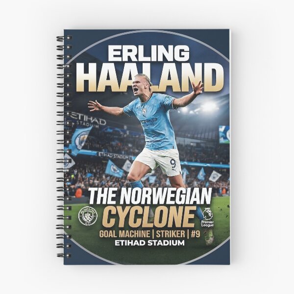 Item preview, Erling Haaland Manchester City Circular  Poster Art Print designed and sold by Art Wave Studio.
