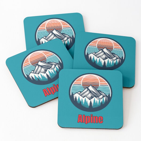Item preview, Vintage Alpine Mountain Logo | Retro Outdoor Camping Hiking Design designed and sold by Timber-Trail.