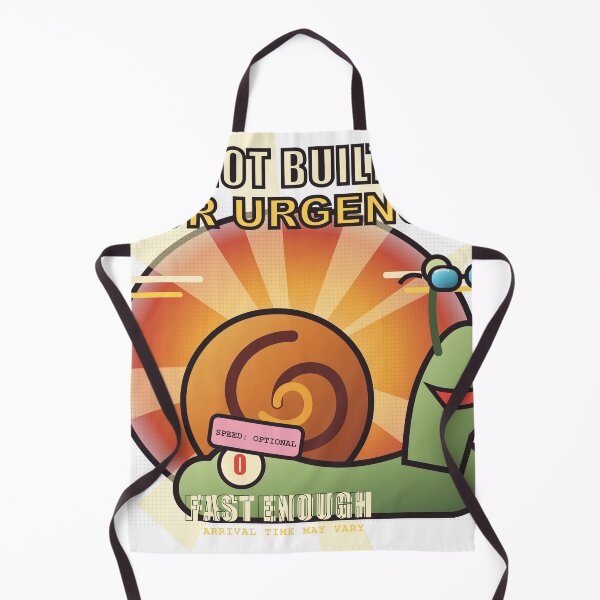 Item preview, Not Built for Urgency – Funny Racing Snail Meme Design designed and sold by FlamoArt.
