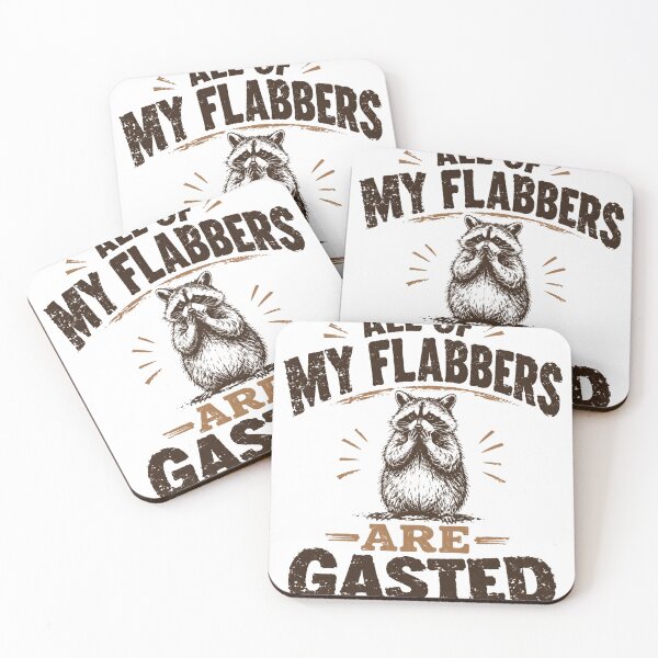 Item preview, All Of My Flabbers Are Gasted Funny Raccoon Humor Meme designed and sold by HumansStuck12.