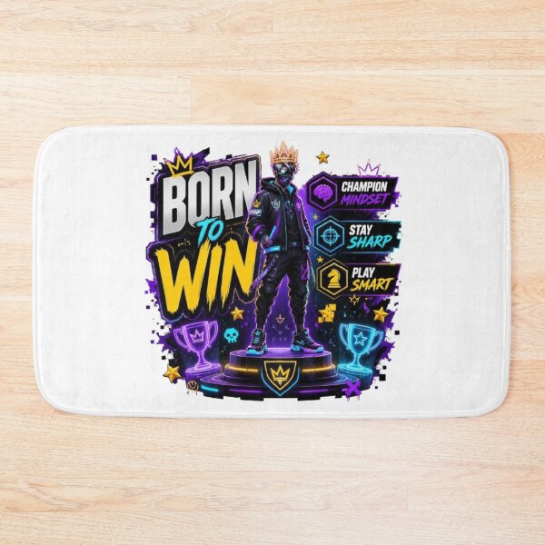 Item preview, BORN TO WIN | Gaming Motivation Streetwear Sticker & T-Shirt Design designed and sold by Stylestickers55.