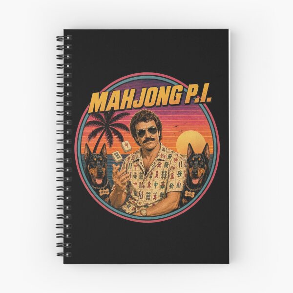 Item preview, Mahjong P.I. - Funny Magnum P.I. Parody for Mahjong Lovers designed and sold by SpookyShadesLab.