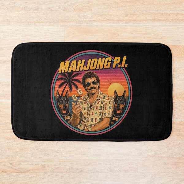Item preview, Mahjong P.I. - Funny Magnum P.I. Parody for Mahjong Lovers designed and sold by SpookyShadesLab.