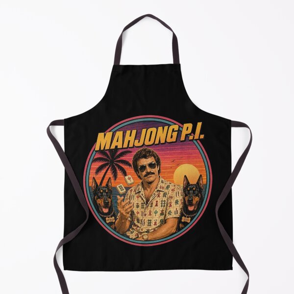 Item preview, Mahjong P.I. - Funny Magnum P.I. Parody for Mahjong Lovers designed and sold by SpookyShadesLab.
